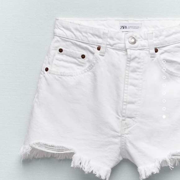 Zara High Rise Denim Shorts - Picture 3 of 8
